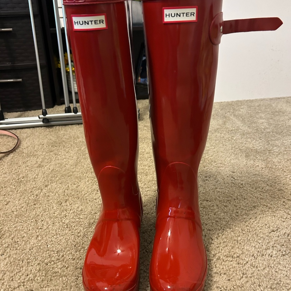 Hunter Red Rain Boots